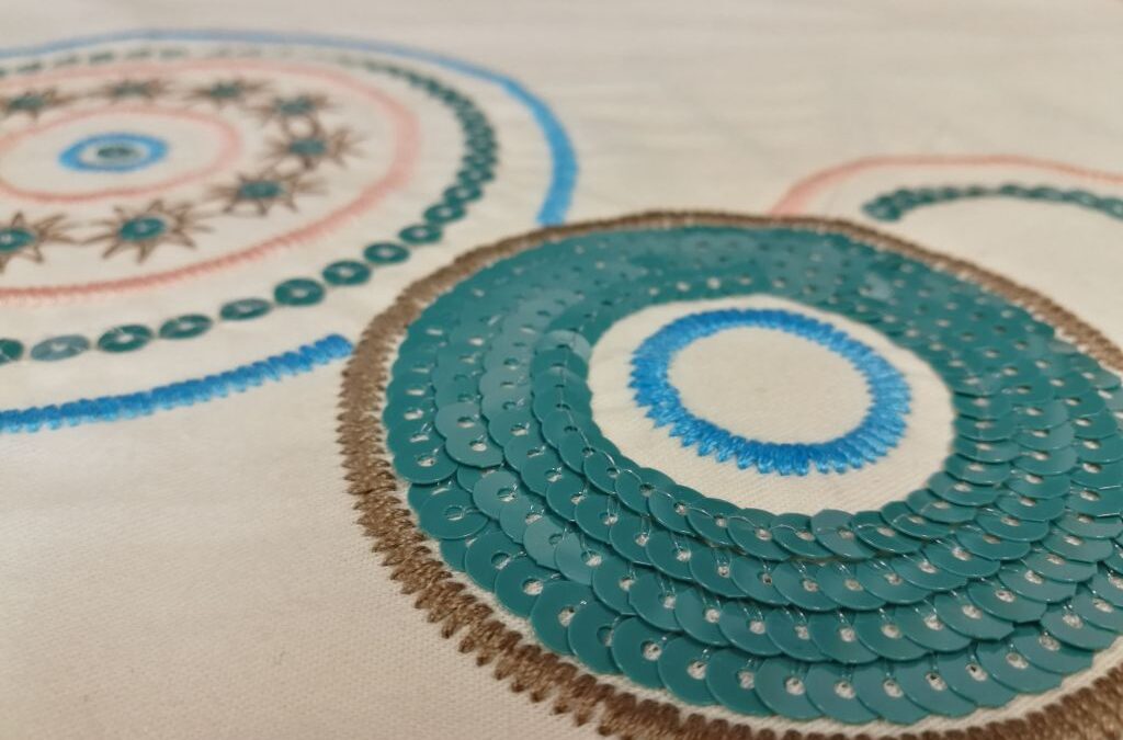 Mandalas bordado de lentejuelas