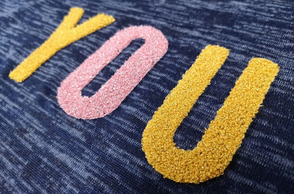 Palabra en musgo con lurex